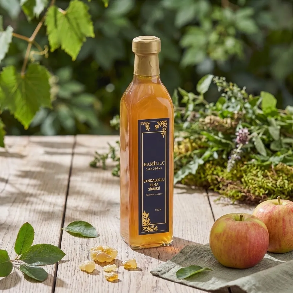Sandalozlu Elma Sirkesi – 500 ml - Görsel 2