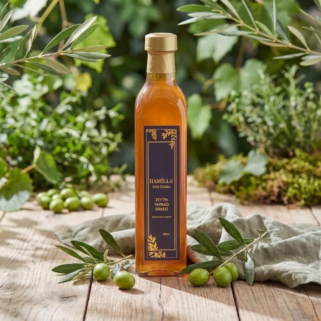 Zeytin Yaprağı Sirkesi – 500 ml - Görsel 1