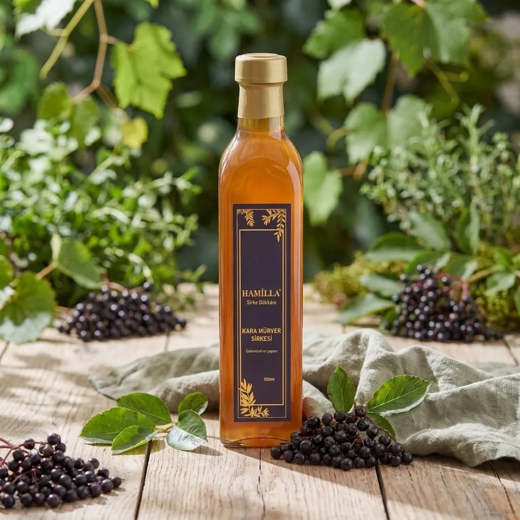 Kara Mürver Sirkesi – 500 ml - Görsel 1